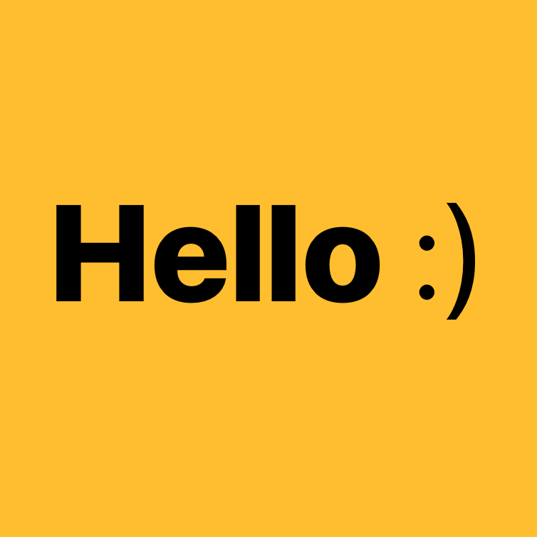 Hello! nice to meet you